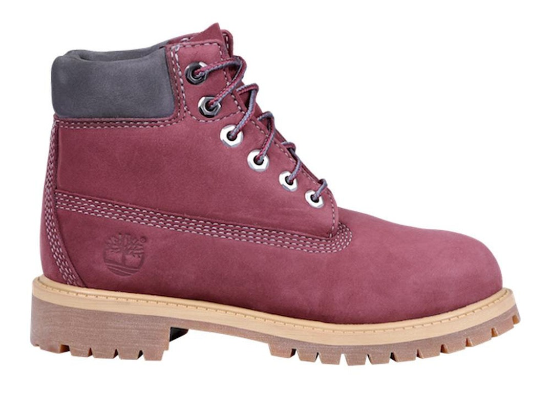 Pre-owned Timberland 6" Premium Boot Bordeaux (gs) In Bordeaux/dark Red