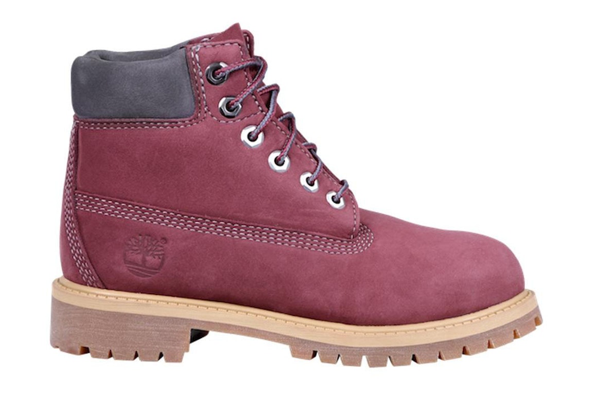 Pre-owned Timberland 6" Premium Boot Bordeaux (gs) In Bordeaux/dark Red