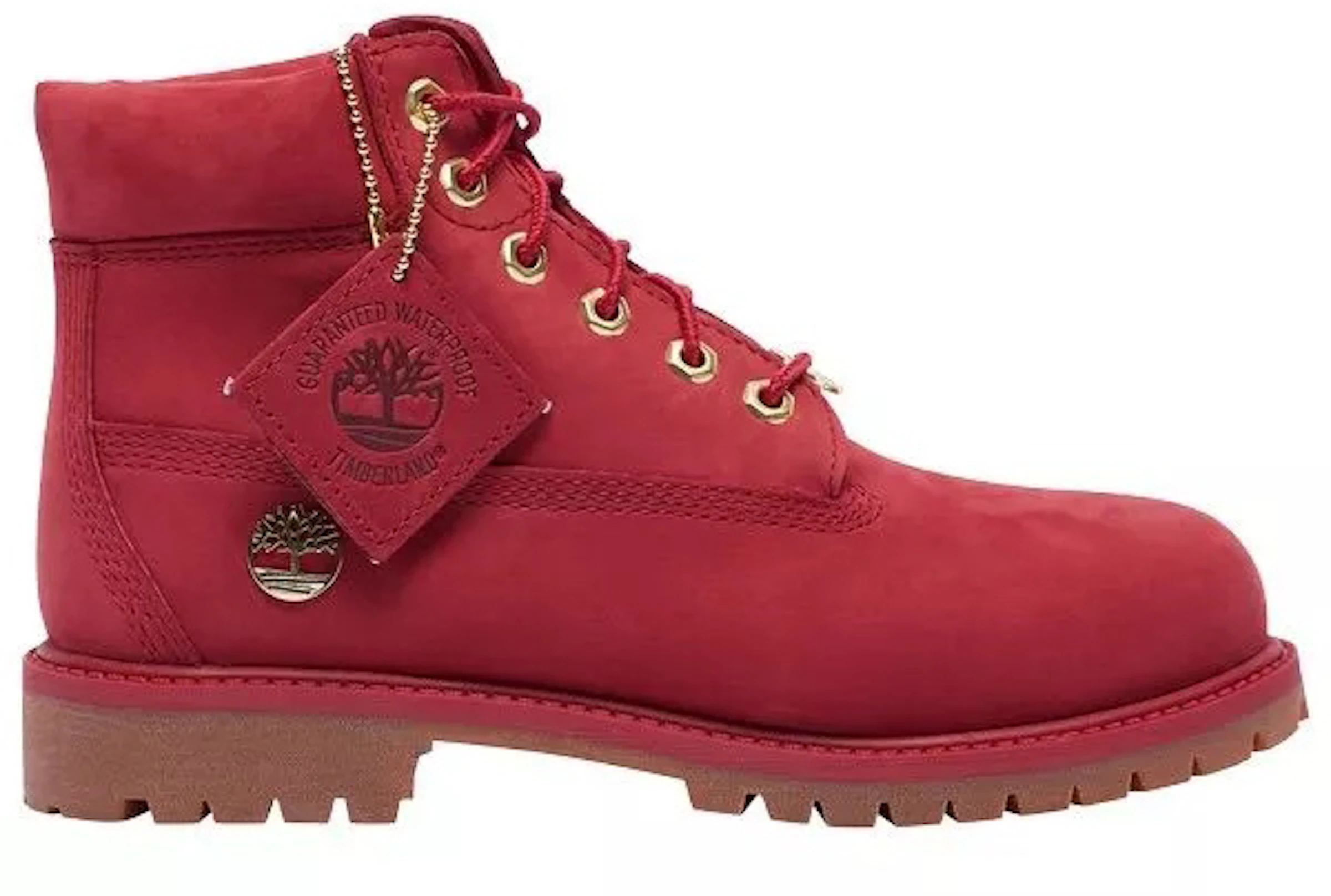 lens actie breed Timberland 6 Inch Premium Boot Dark Red Nubuck (PS) - TB-0A42QR-F41 - US