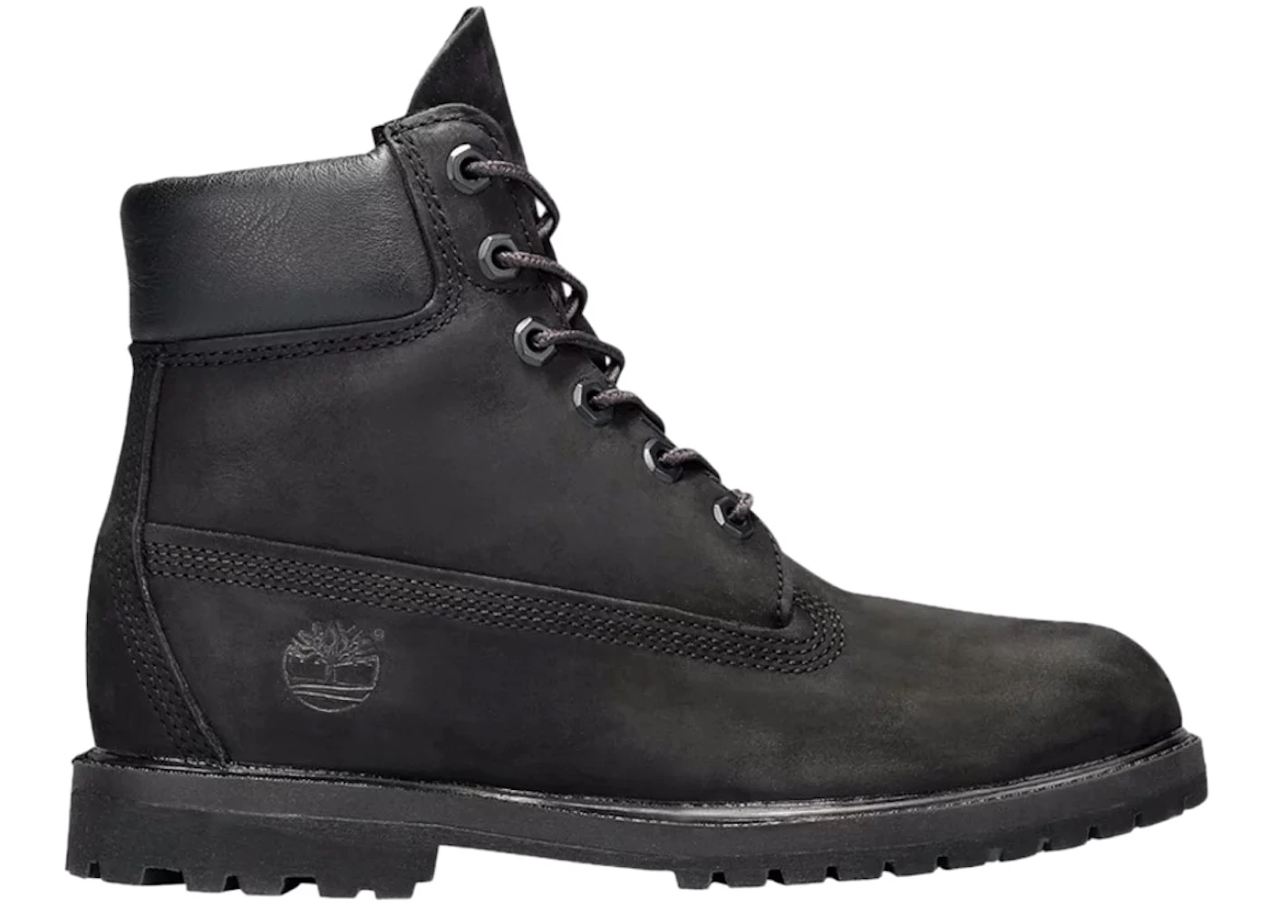 Timberland 6 Inch Premium Waterproof Boots Black Nubuck (Women's) - TB08658A - US