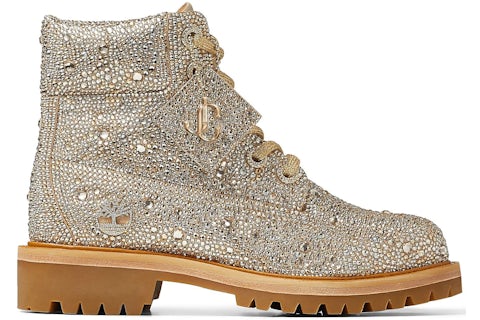 Timberland 6 Boot Jimmy Choo All Over Swarovski Crystal Embellishment Women s Sneakers US