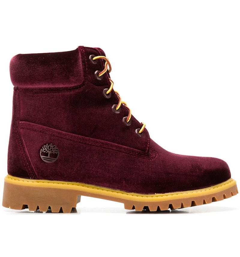 Black velvet timbs on sale