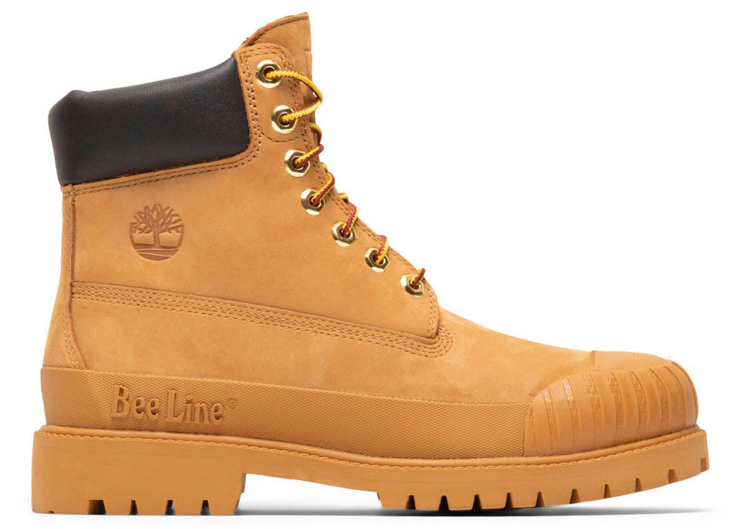 Pre-owned Timberland 6" Boot Premium Bee Line Rubber Toe Wp Wheat Nubuck