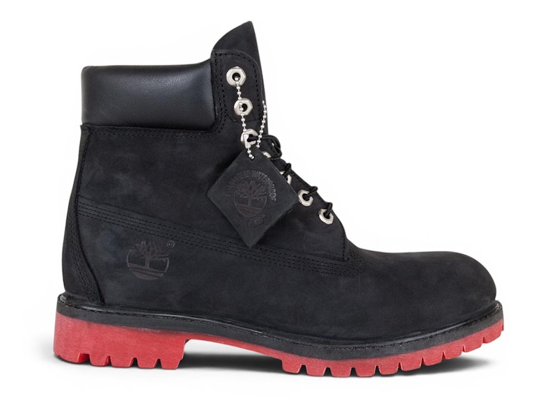 Timberland 6" Premium Boot Black Red