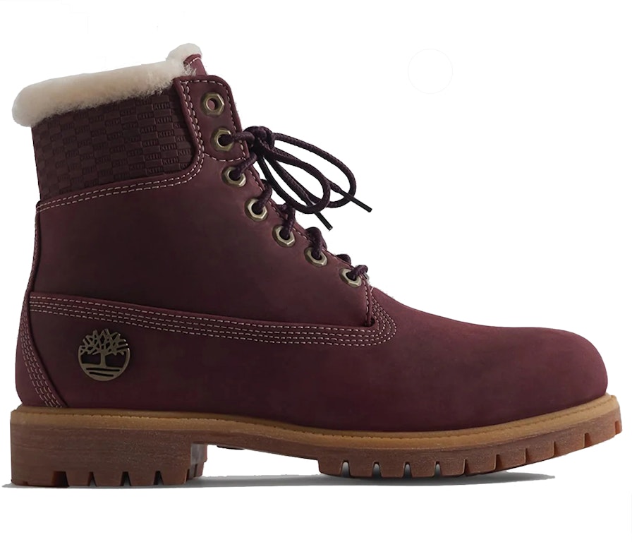 Pre-owned Timberland 6" Premium Shearling Boot Ronnie Fieg Kith Burgundy