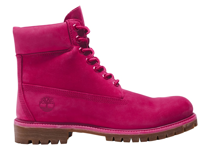 Pre-owned Timberland Men's 6" Premium Waterproof Boot 50th Anniversary Sneakers In Dark Pink