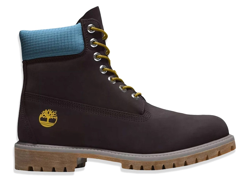 Pre-owned Timberland Men's 6" Premium Waterproof Boot Sneakers In Black/blue