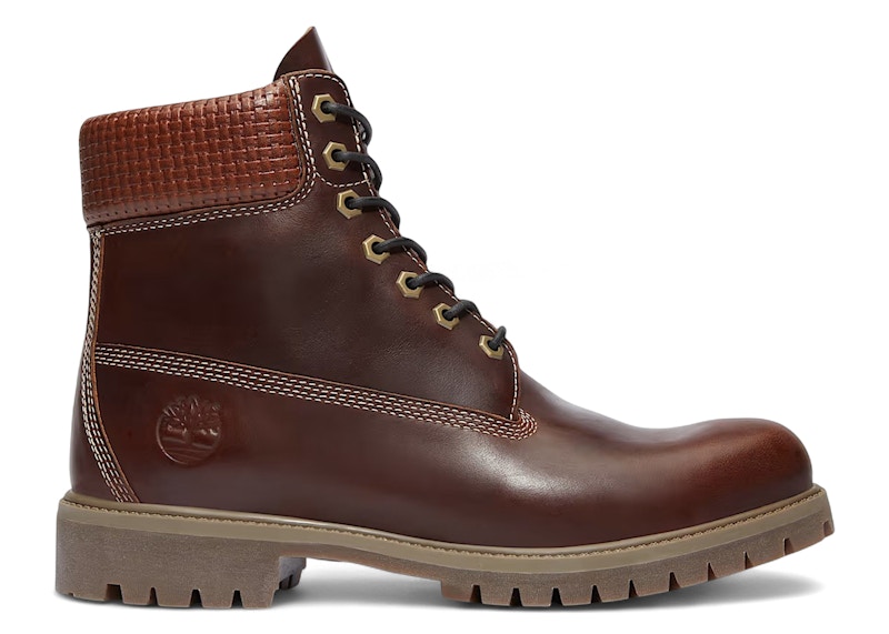 Pre-owned Timberland Men's  6" Premium Waterproof Boot Sneakers In Brown Full/grain/black
