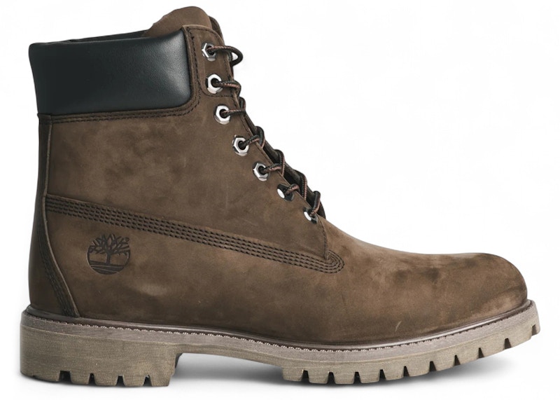 Pre-owned Timberland Men's 6" Premium Waterproof Boot Sneakers In Dark Chocolate In Brown
