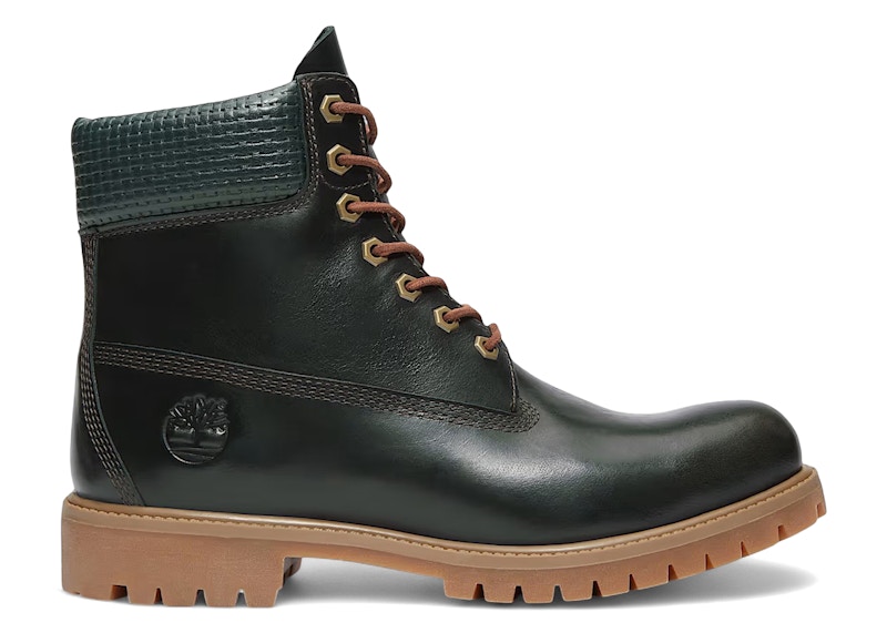 Pre-owned Timberland Men's 6" Premium Waterproof Boot Full Grain Sneakers In Dark Green