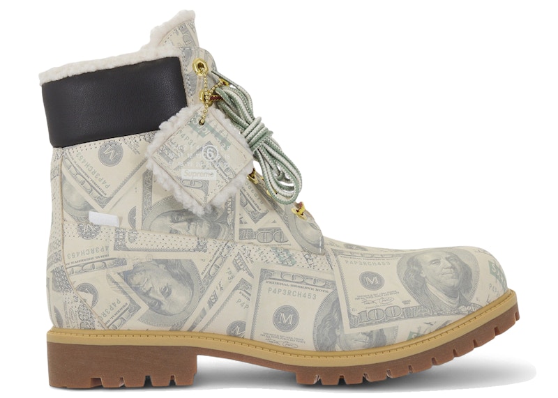 Timberland 6" Premium Waterproof Boot Supreme x MM6 Maison Margiela $100 Bills