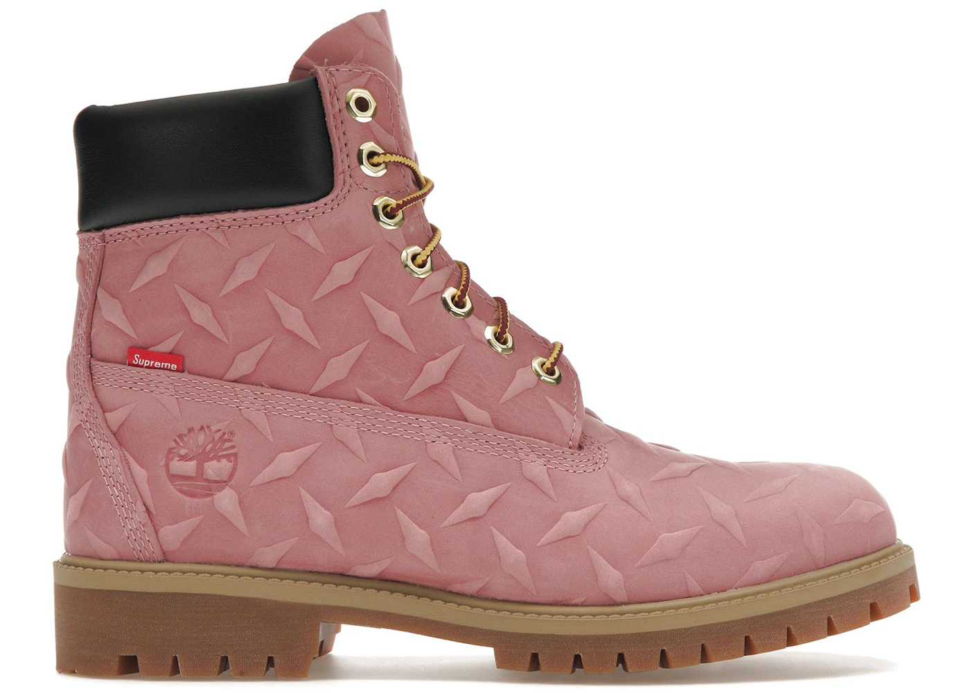 Timberland 6 quot Premium Waterproof Boot Supreme Diamond Plate Pink Men #39 s Timberland 6 quot Premium Waterproof Boot Supreme Diamond Plate Pink Men #39 s
