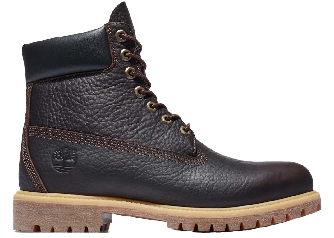 Pre-owned Timberland 6" Premium Boot Waterproof Dark Brown Full Grain Leather In Dark Brown Full-grain