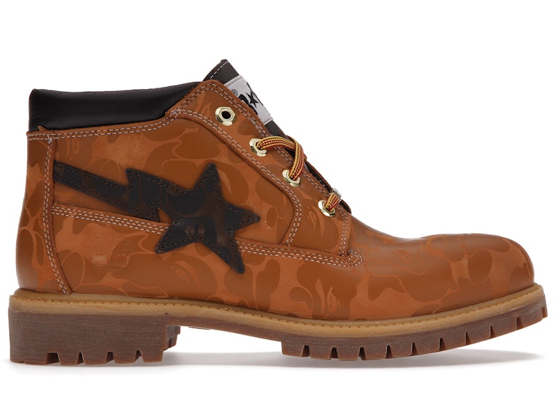 Timberland Chukka Boots A Bathing Ape Wheat Men's - 1H23-191-904