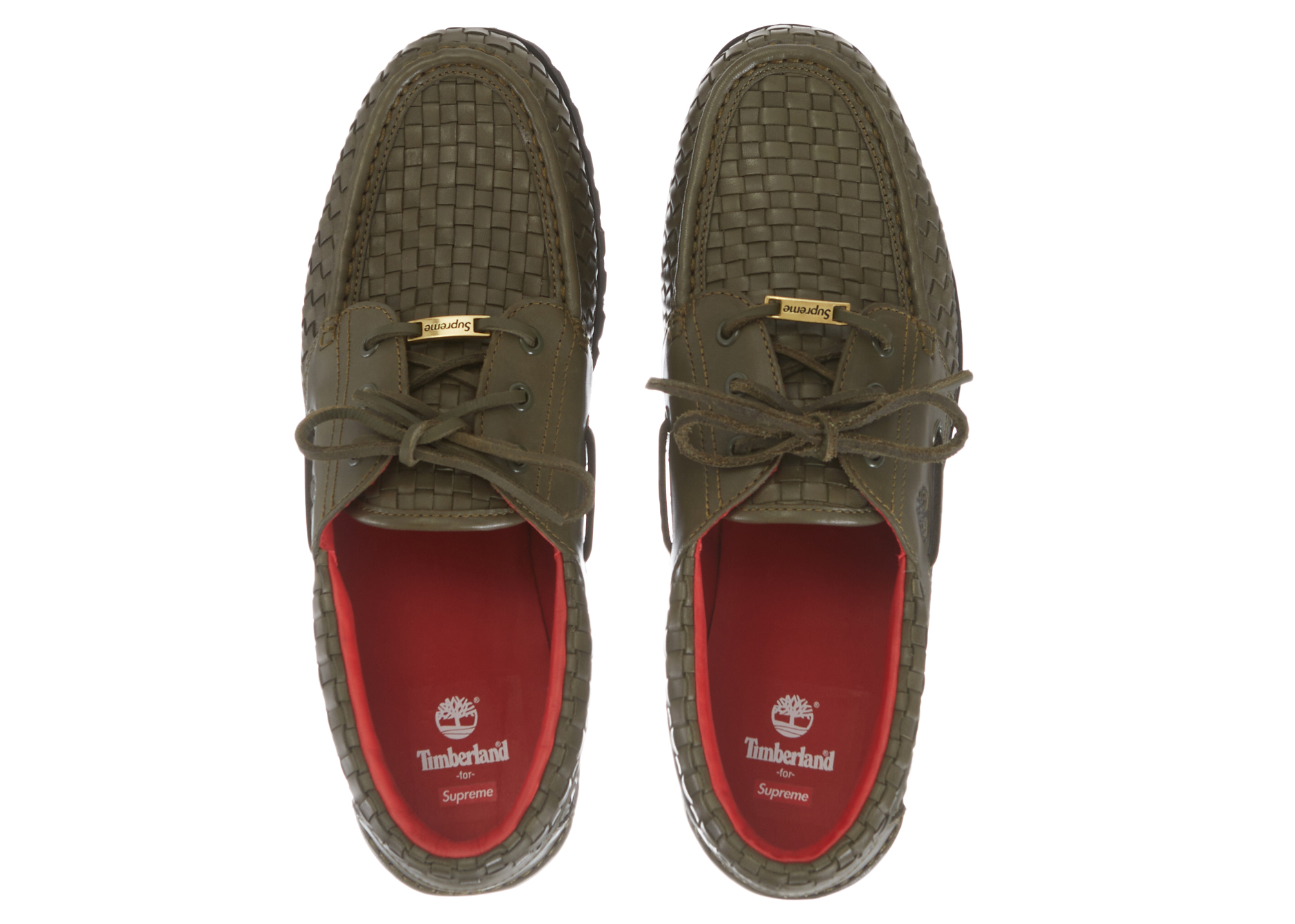 Timberland Woven Leather 3-Eye Lug Supreme Olive Men's - Sneakers - US