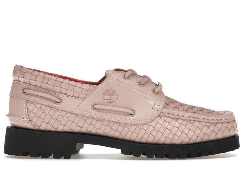 Timberland Woven Leather 3-Eye Lug Supreme Pink Men's