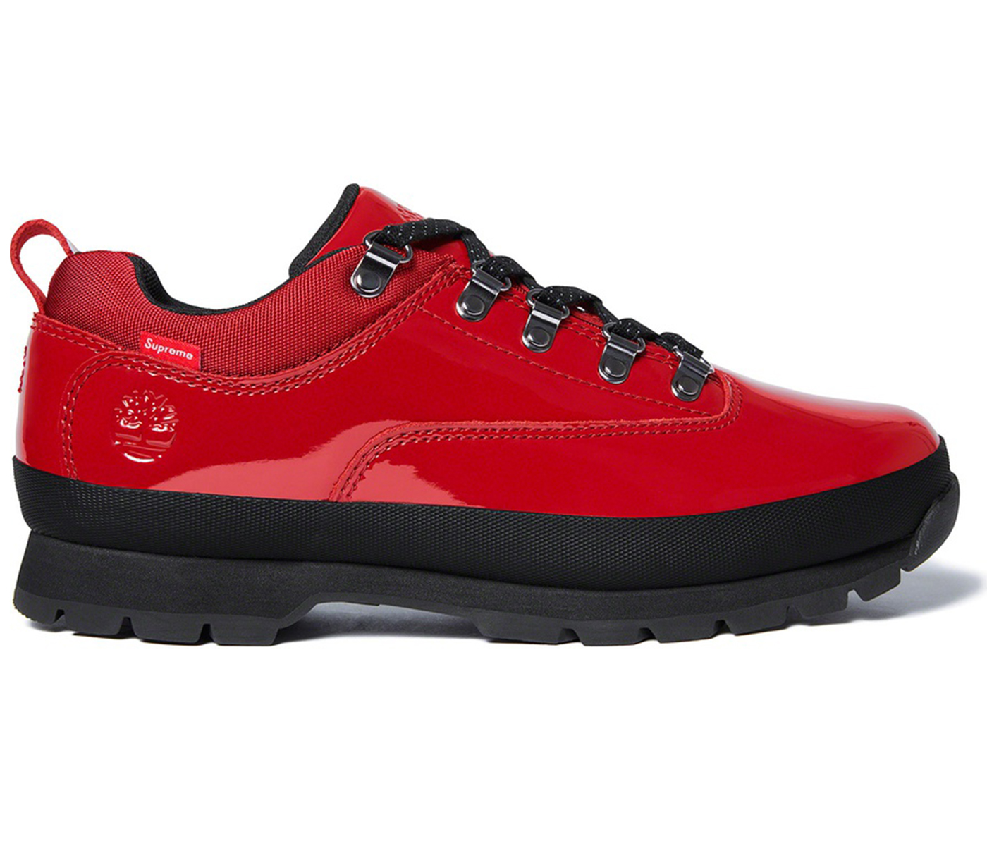 Timberland Euro Hiker Low Supreme Patent Leather Red