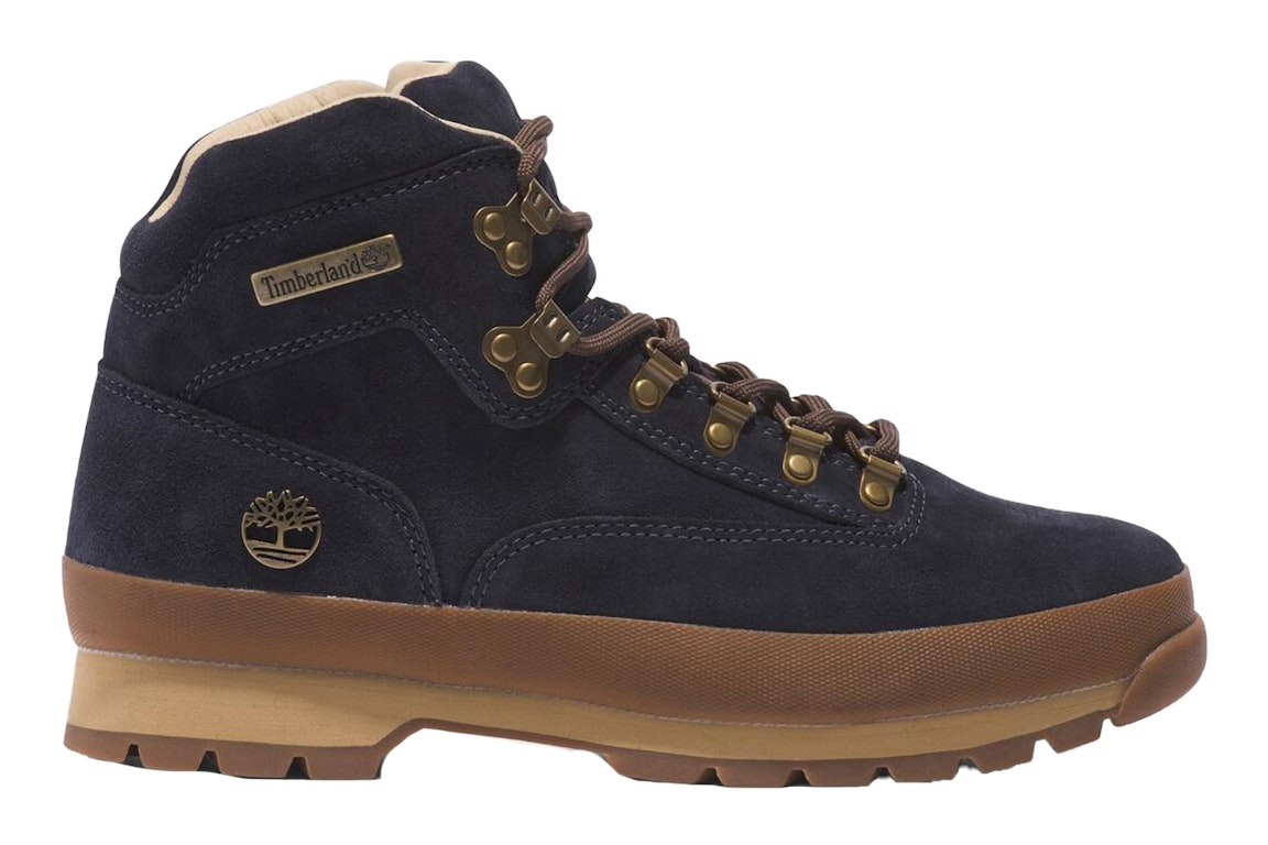 Pre-owned Timberland Euro Hiker Mid Lace Up Dark Blue Suede