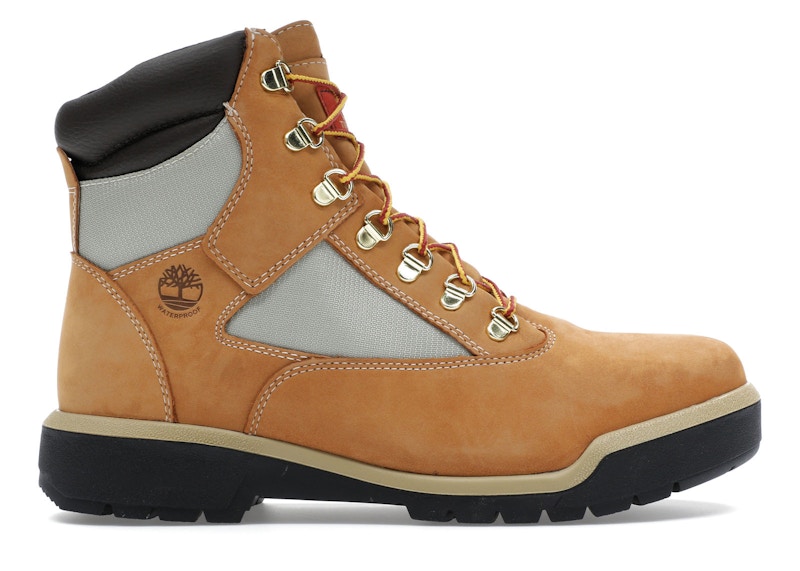 Pre-owned Timberland Men's Field Boot 6 Inch Lace Up Waterproof Sneakers In Wheat