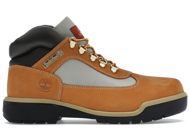 Pre-owned Timberland Men's Field Boot Mid Lace Up Waterproof Sneakers In Wheat