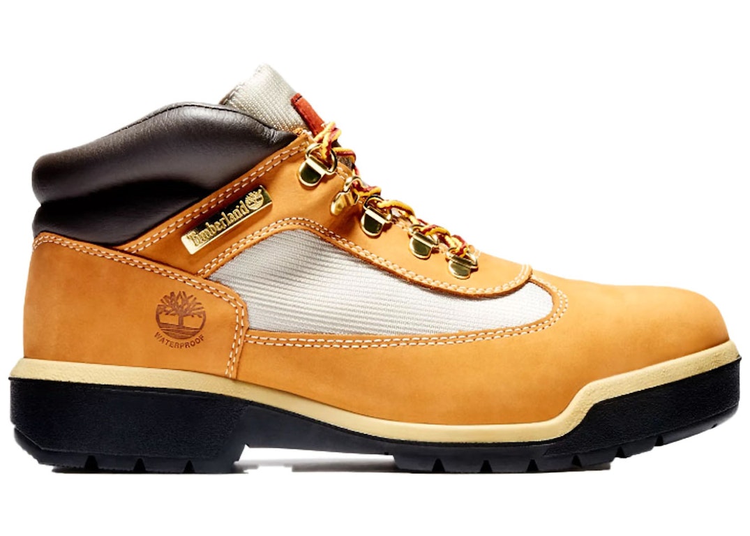 Pre-owned Timberland Field Boot Mid Lace Up Waterproof Wheat