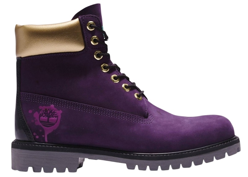 Dark purple fashion timberlands