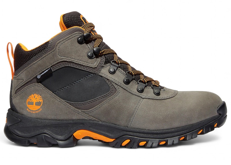 Pre-owned Timberland Men's Mt. Maddsen Waterproof Mid Nubuck Sneakers In Medium Grey In Gray