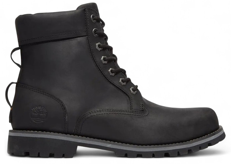 Timberland Rugged Waterproof II 6" Plain Toe Boot Jet Black Men's ...