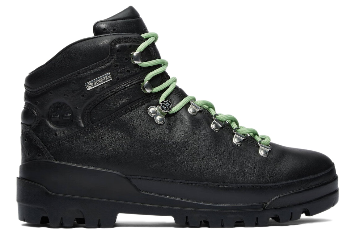 Pre-owned Timberland World Hiker Boot Stussy Black In Black/black