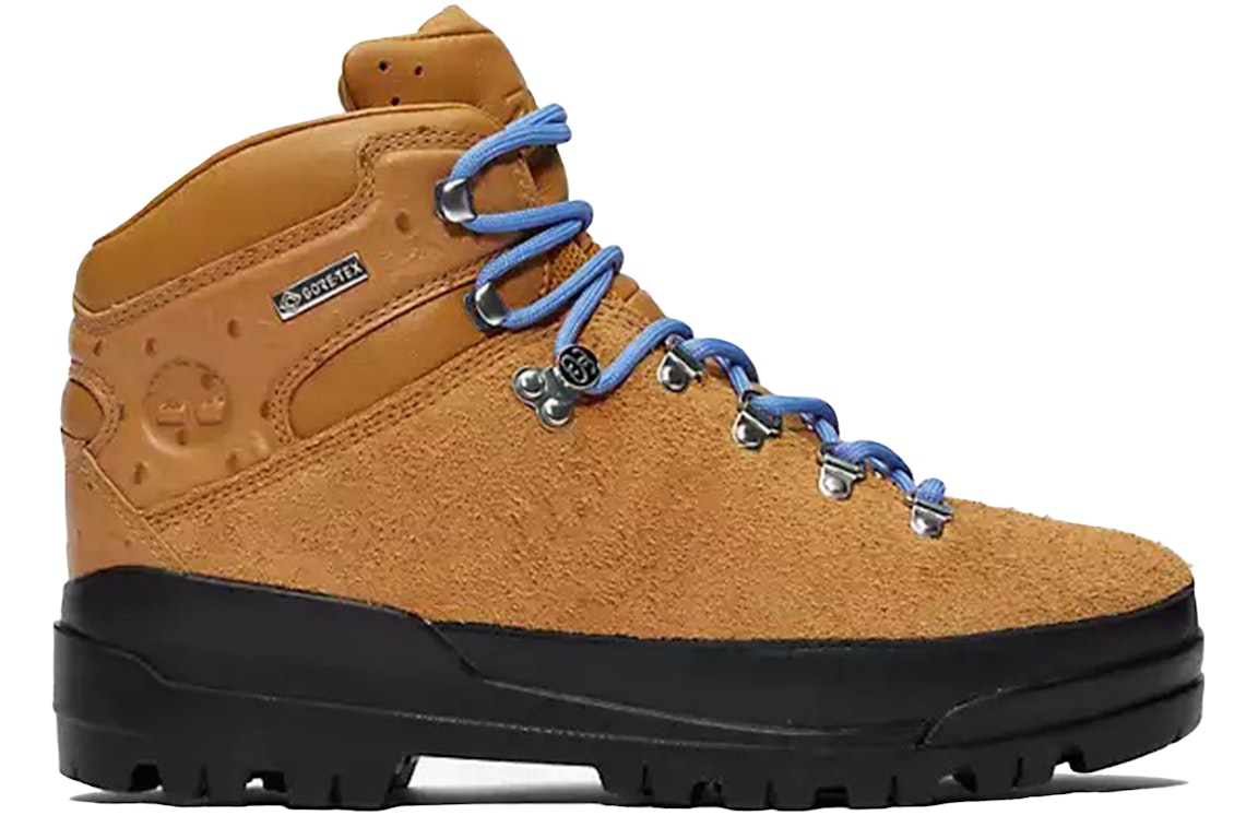 Pre-owned Timberland World Hiker Boot Stussy Wheat In Wheat/black