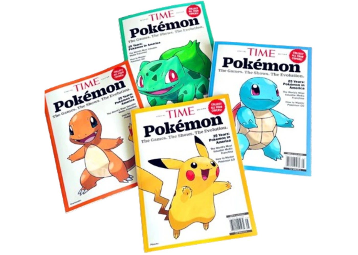 Time Pokemon 2025 Special Edition Magazines Set of 4 US