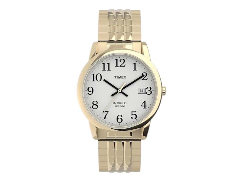 Pre-owned Timex Men's  Easy Reader Classic Tw2u30500 Watch In Brass In Gold