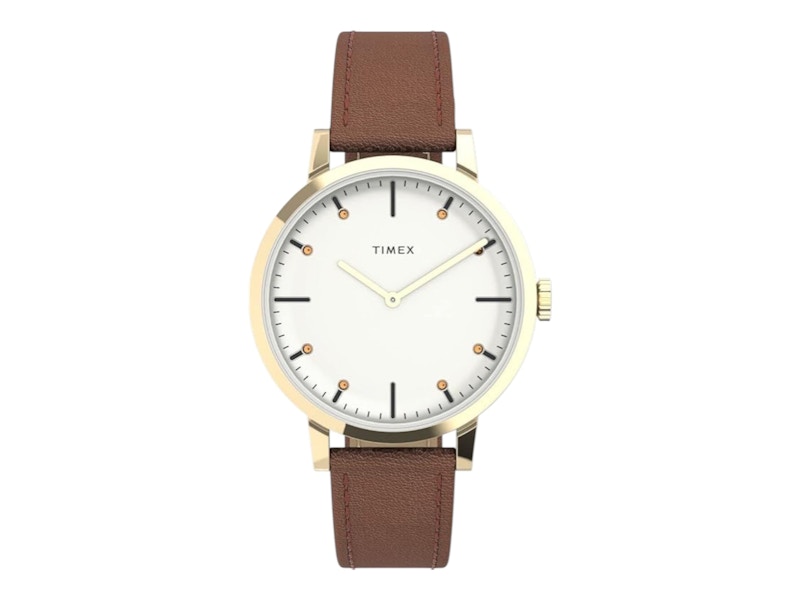 Pre-owned Timex Women's  Midtown Tw2v67400 Watch In Stainless Steel In Silver
