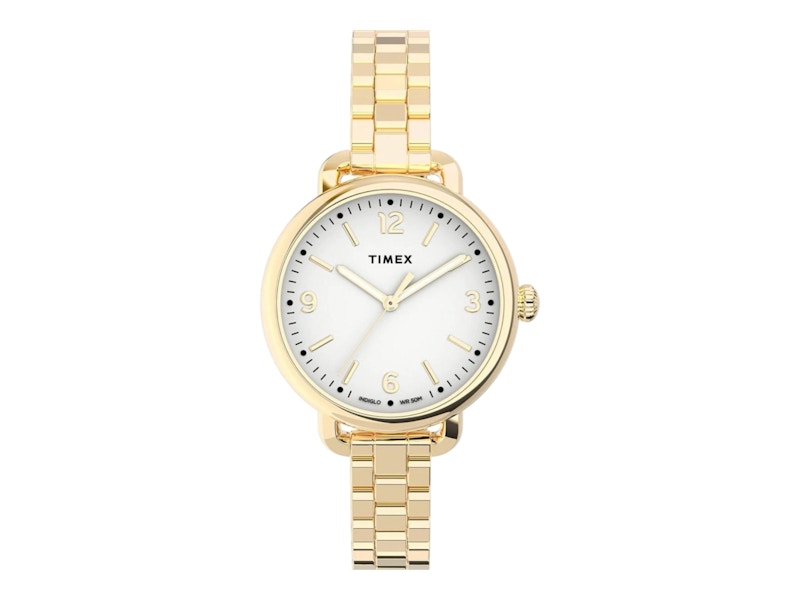 Pre-owned Timex Women's  Waterbury Standard Tw2u60600 Watch In Brass In Gold