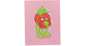 Todd Bratrud Strawberry Cough Print (Signed, Edition of 1000) Pink