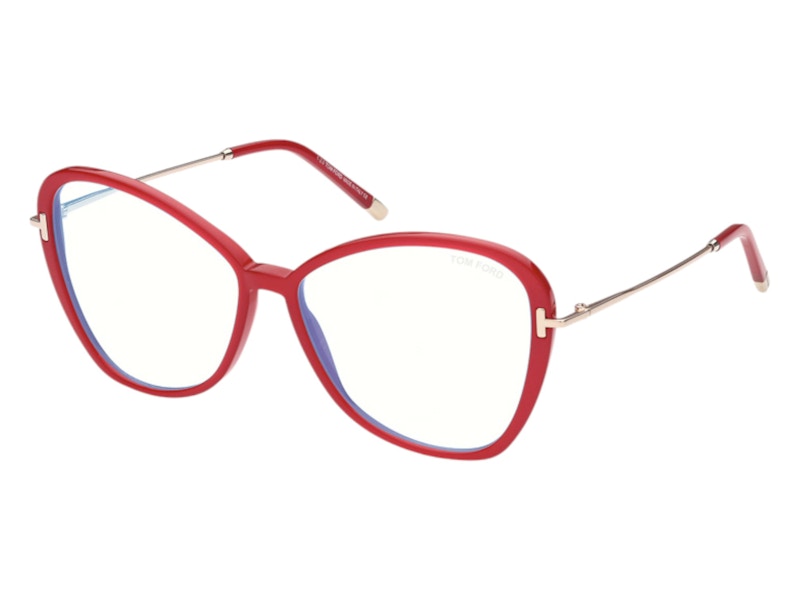 Tom Ford Cat Eye Eyeglasses Fuxia (FT5769-B 077) in Plastic - US Tom Ford Cat Eye Eyeglasses Fuxia (FT5769-B 077) in Plastic - US