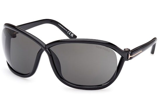 Tom Ford Fernanda Butterfly Sunglasses Black/Gray (FT1069S-01A-68)