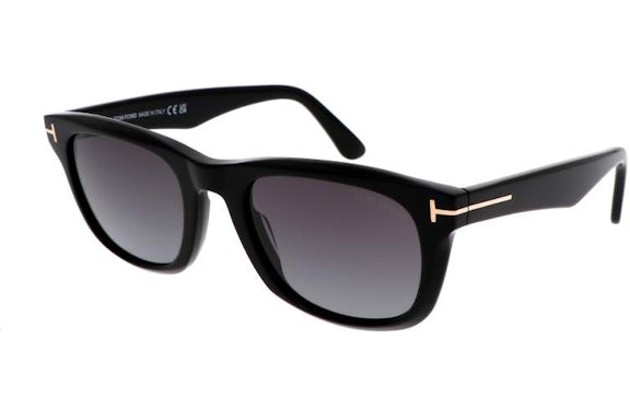 Tom Ford Kendel Square Sunglasses Black/Gray (FT1076S-01B)