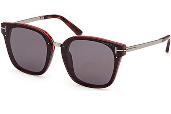 Gafas de sol Tom Ford Phillippa Square Burdeos/Humo (FT1014-71A-68)