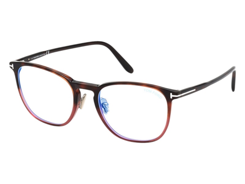 Pre-owned Tom Ford Round Sunglasses In Shiny Burgundy (ft5700/b 054)