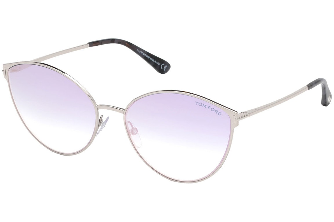 Pre-owned Tom Ford Round Sunglasses Silver (ft0654 16z)