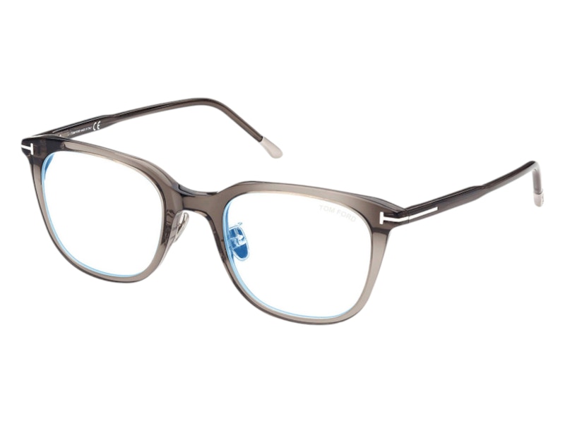 Pre-owned Tom Ford Men's Tom For Tom For Square Eyeglasses In Light Gray (ft5776/d/b 020)