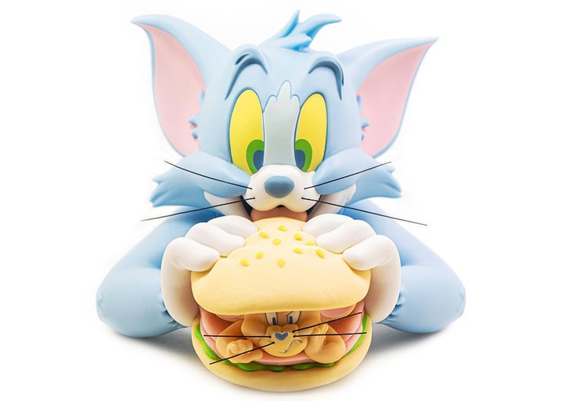 Soap Studio Tom and Jerry Burger Vinyl Bust Toy Grey - SS21 - US