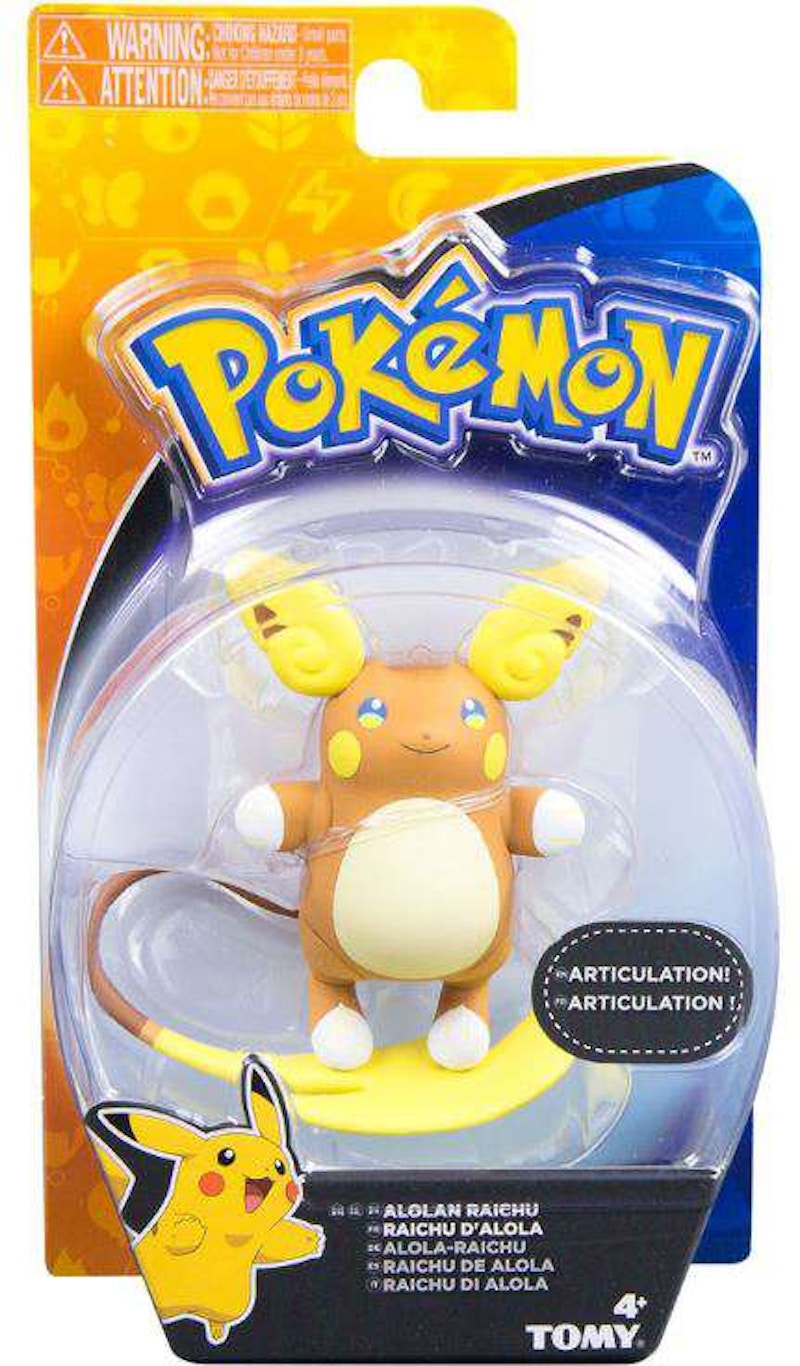 pokemon battle action alolan raichu action figure