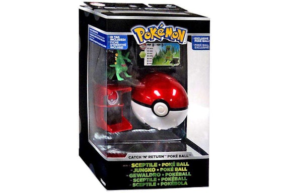 Tomy Pokemon Catch n Return Pokeball Sceptile & Poke Ball Trainer's Choice Figure