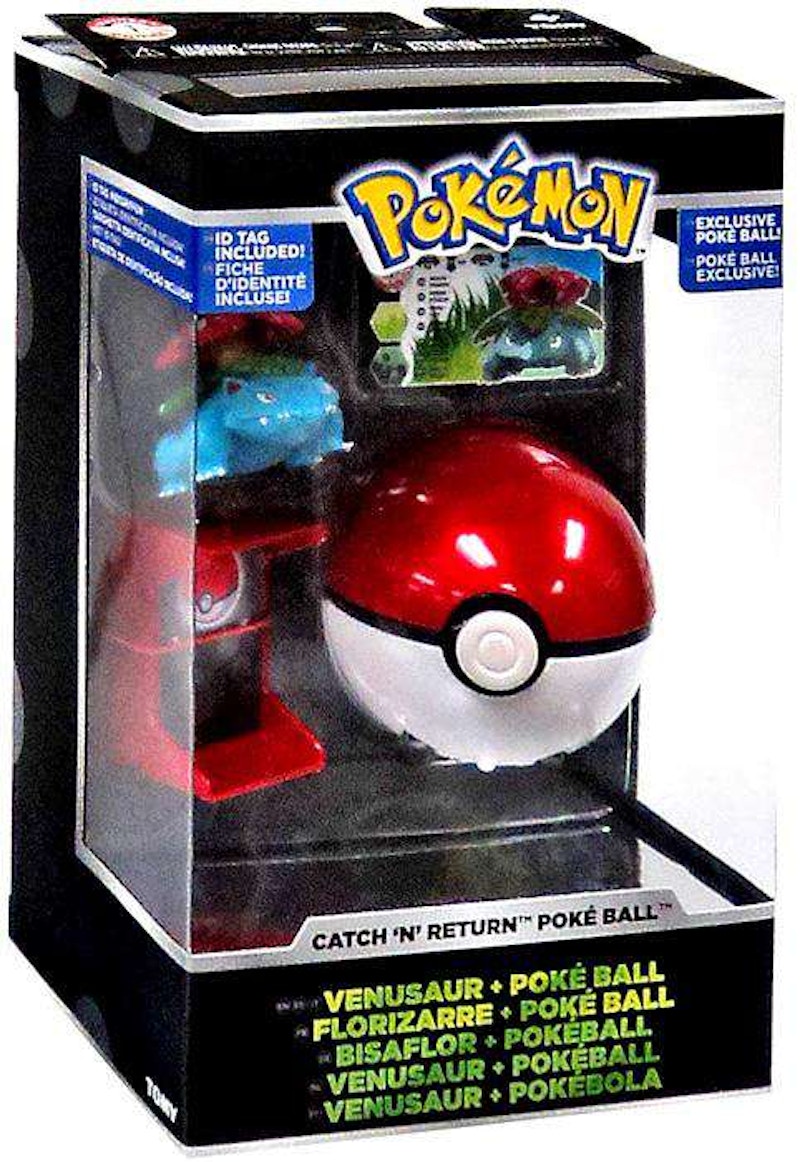 Tomy Pokemon Catch n Return Pokeball Venusaur & Poke Ball