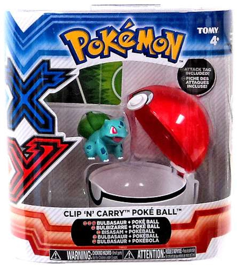 Tomy Pokemon Clip N Carry Pokeball Bulbasaur With Poke Ball Figure Set ...