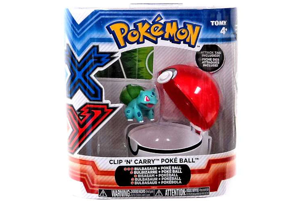 Tomy Pokemon Clip n Carry Pokeball Bulbasaur with Poke Ball Figure Set
