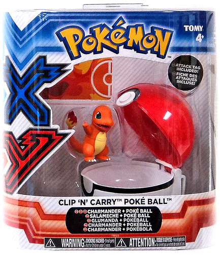 Tomy Pokemon Clip n Carry Pokeball Charmander with Poke Ball Figure Set