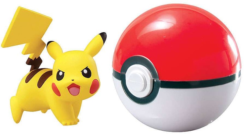 Tomy Pokemon Clip n Carry Pokeball Pikachu with Poke Ball Figure